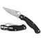 Spyderco 2024 Spyderco Reveal 13 Military 2 Black G-10, Serrated Edge SPY-C36GS2 - alternate 1